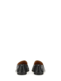 Maison Margiela Women's Slip on Tabi in Pelle Black