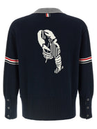 Thom Browne Lobster Cardigan Blue, view 2