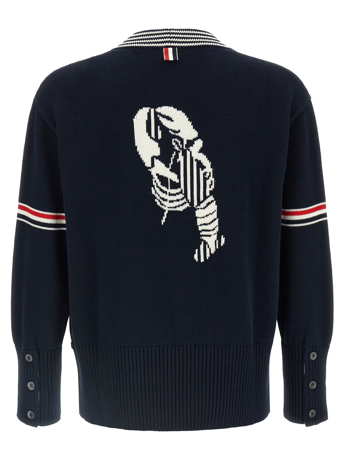 Thom Browne Lobster Cardigan Blue, view 2