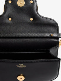 Valentino Women's Locò Leather Shoulder Bag Black