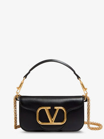 Valentino Women's Locò Leather Shoulder Bag Black