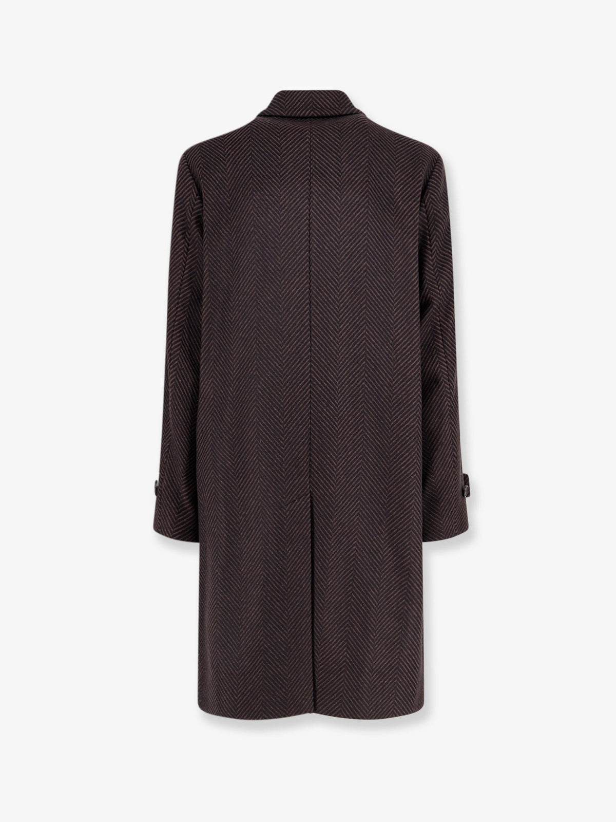 Hevò Men's Loconia Wool Blend Coat Black