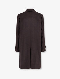Hevò Men's Loconia Wool Blend Coat Black