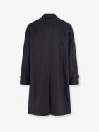 Hevò Men's Loconia Wool Blend Coat Black