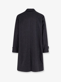Hevò Men's Loconia Wool Blend Coat Black
