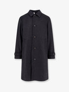 Hevò Men's Loconia Wool Blend Coat Black