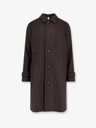 Hevò Men's Loconia Wool Blend Coat Black