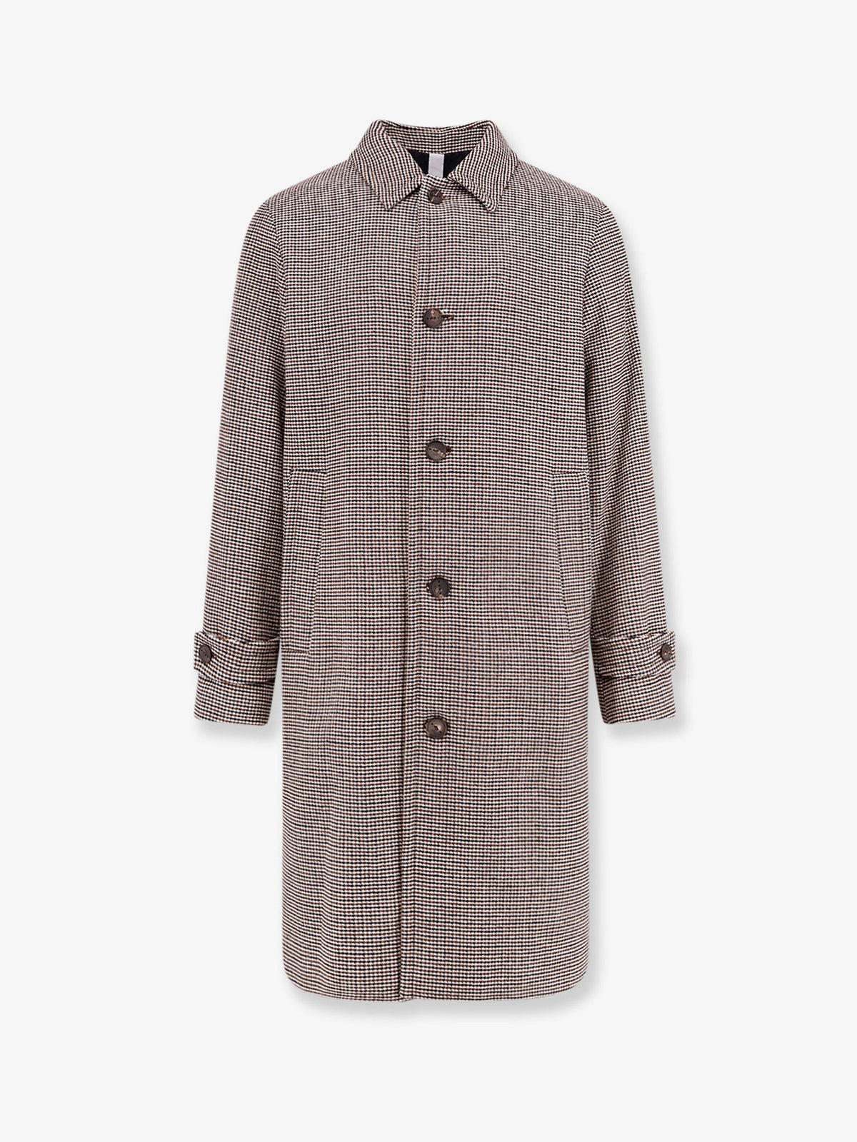 Hevò Men's Loconia Wool Blend Coat Black