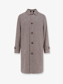 Hevò Men's Loconia Wool Blend Coat Black