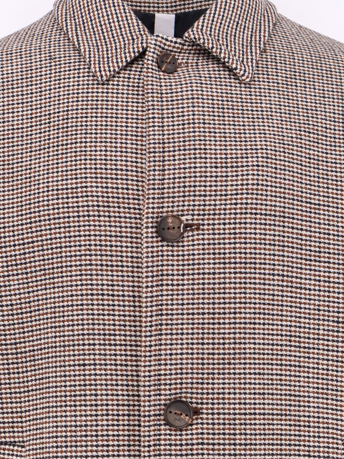 Hevò Men's Loconia Wool Blend Coat Black
