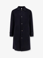 Hevò Men's Loconia Wool Coat Blue