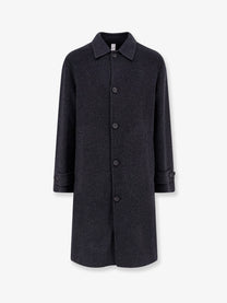 Hevò Men's Loconia Wool Coat Grey