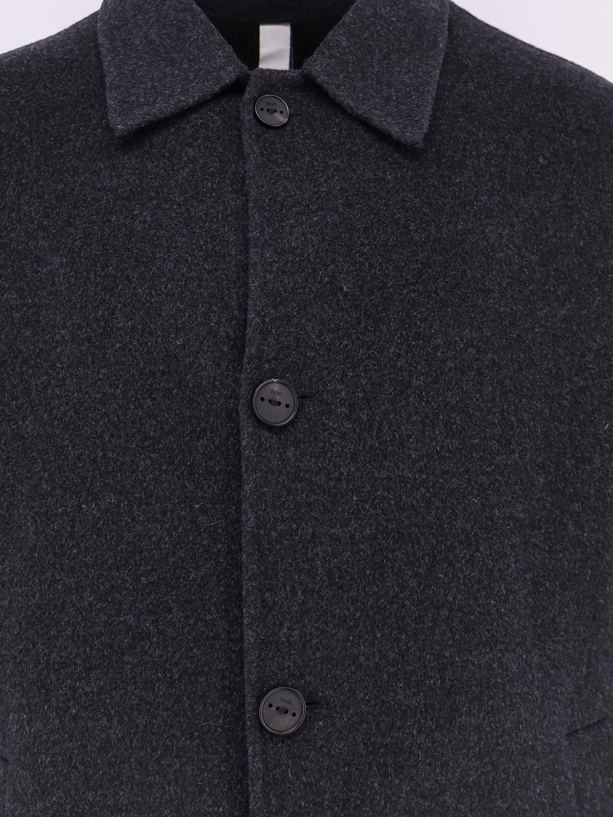 Hevò Men's Loconia Wool Coat Grey