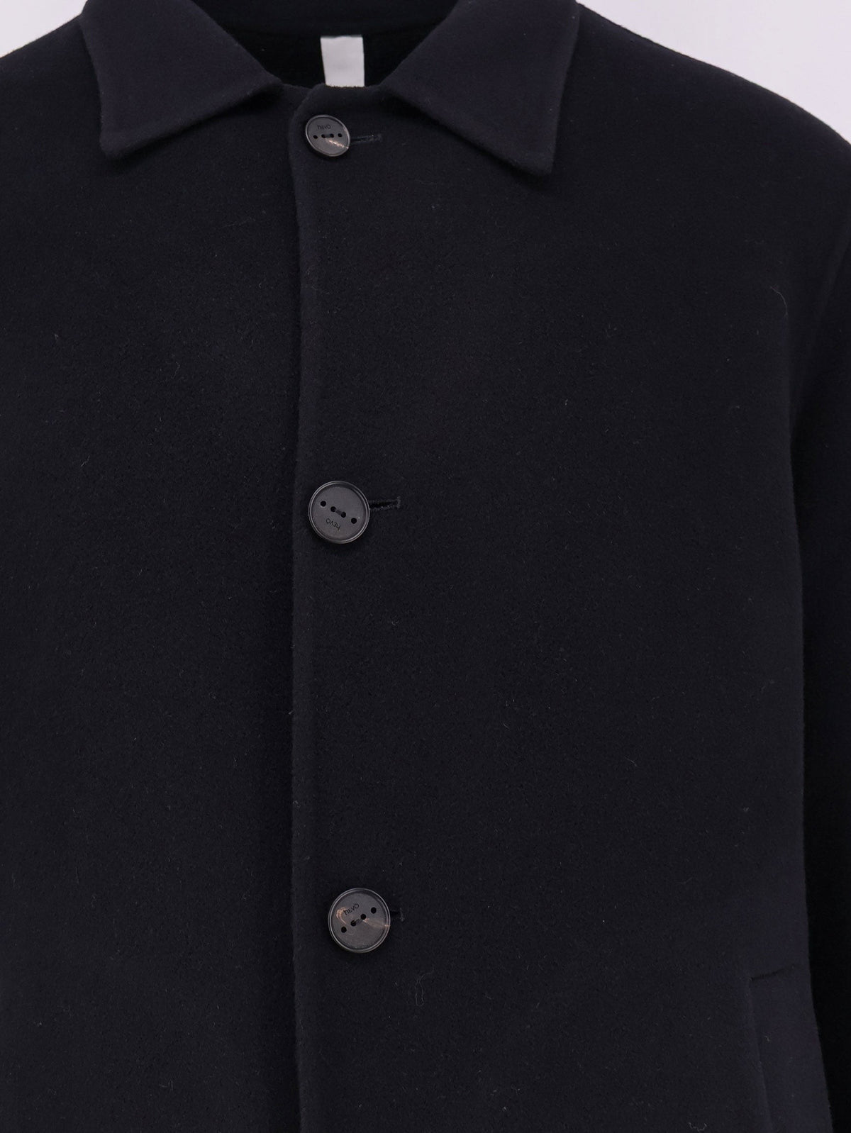 Hevò Men's Loconia Wool Coat Blue