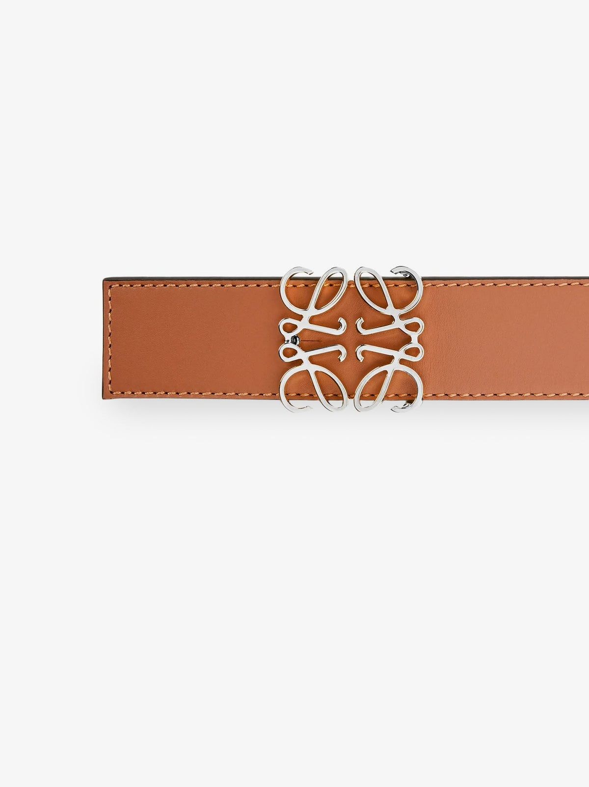 Loewe Men's Anagram Reversible Leather Belt Black, view 3