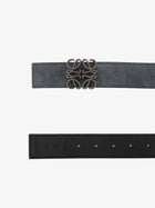 Loewe Men's Anagram Suede Belt Smooth Calf, view 3
