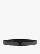 Loewe Men's Anagram Suede Belt Smooth Calf