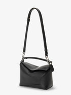 Loewe Women's Puzzle Edge Leather Handbag Black, view 4