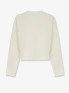 Loewe Women's Wool Blend Crewneck Sweater White, view 2
