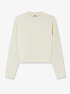 Loewe Women's Wool Blend Crewneck Sweater White