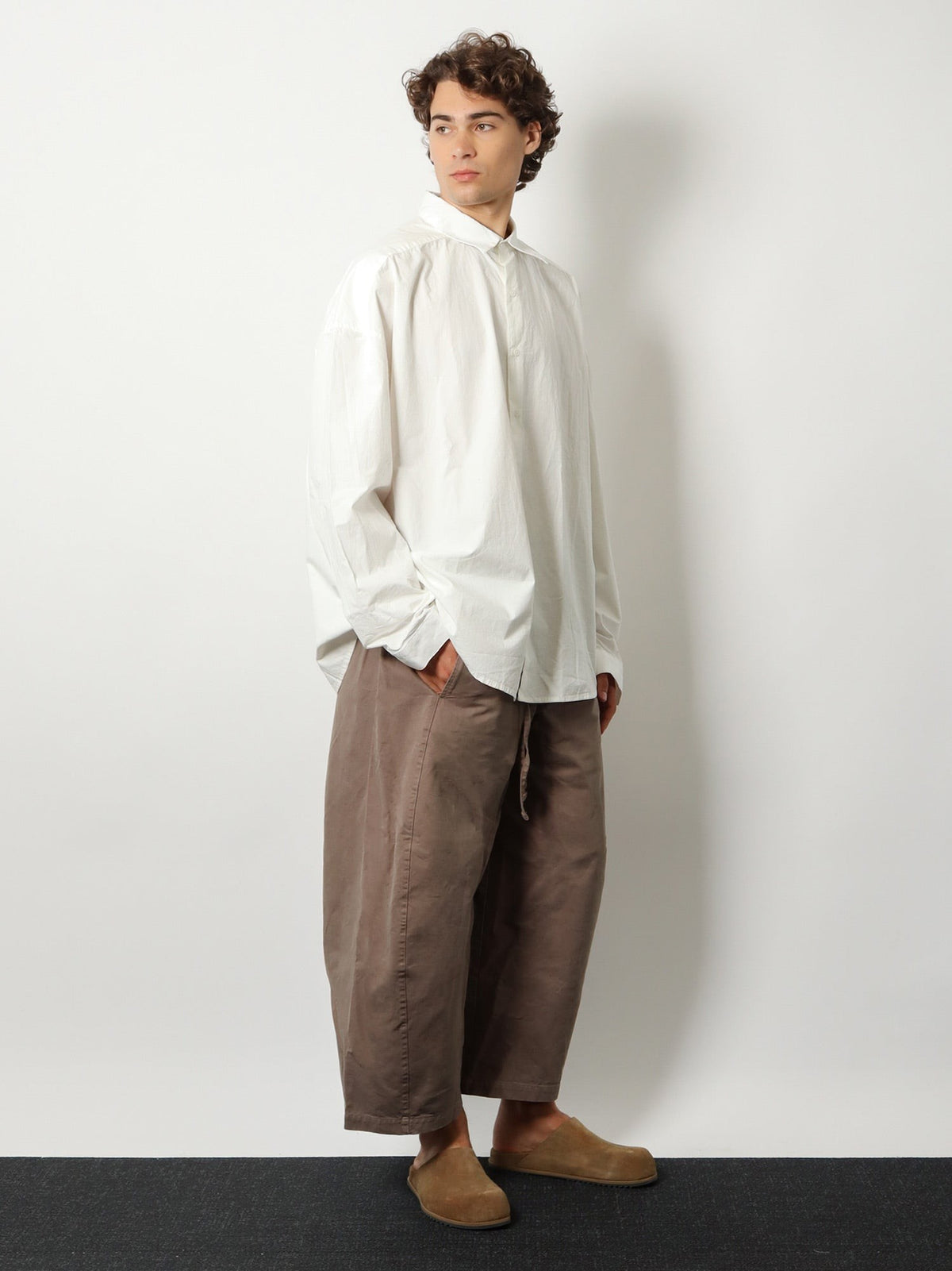 Entire Studios Unisex Loft Cotton Trousers Clay, view 2