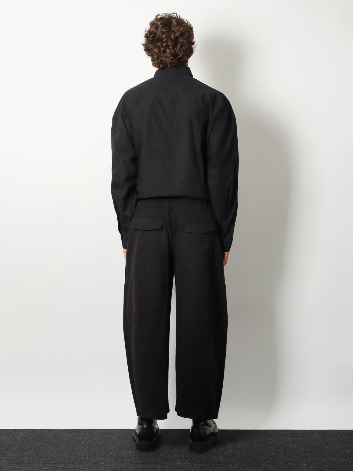 Entire Studios Unisex Loft Cotton Trousers Black, view 3