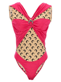 Marine Serre Bodysuit Pink