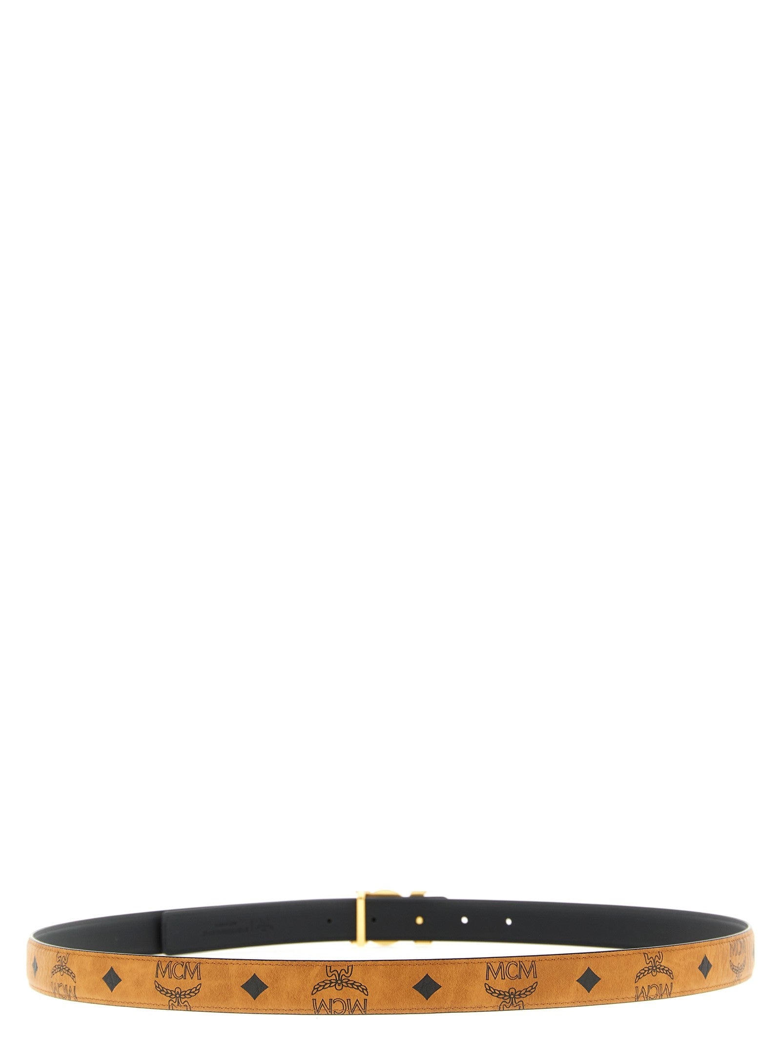 MCM Buckle Belt Brown