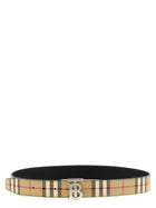 Burberry Buckle Reversible Belt Beige