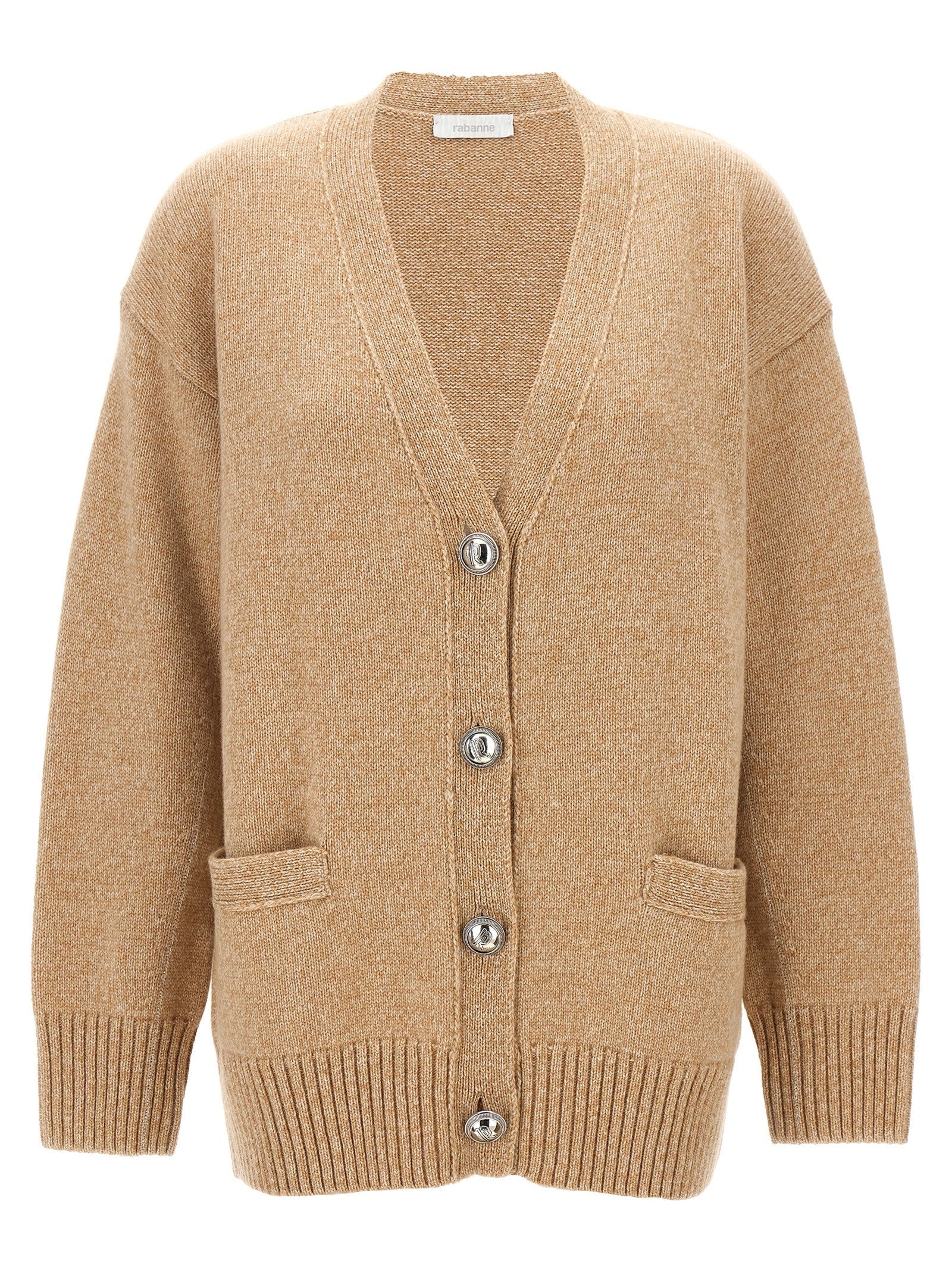 Rabanne Button Cardigan Beige