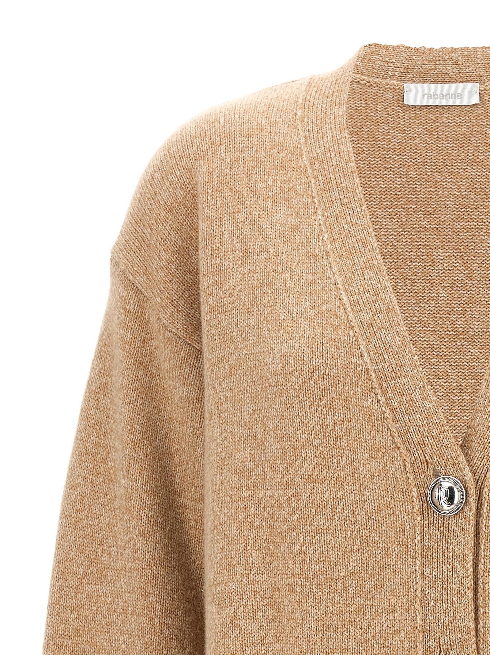 Rabanne Button Cardigan Beige