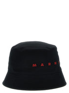 Marni Embroidery Bucket Hat Black, view 2
