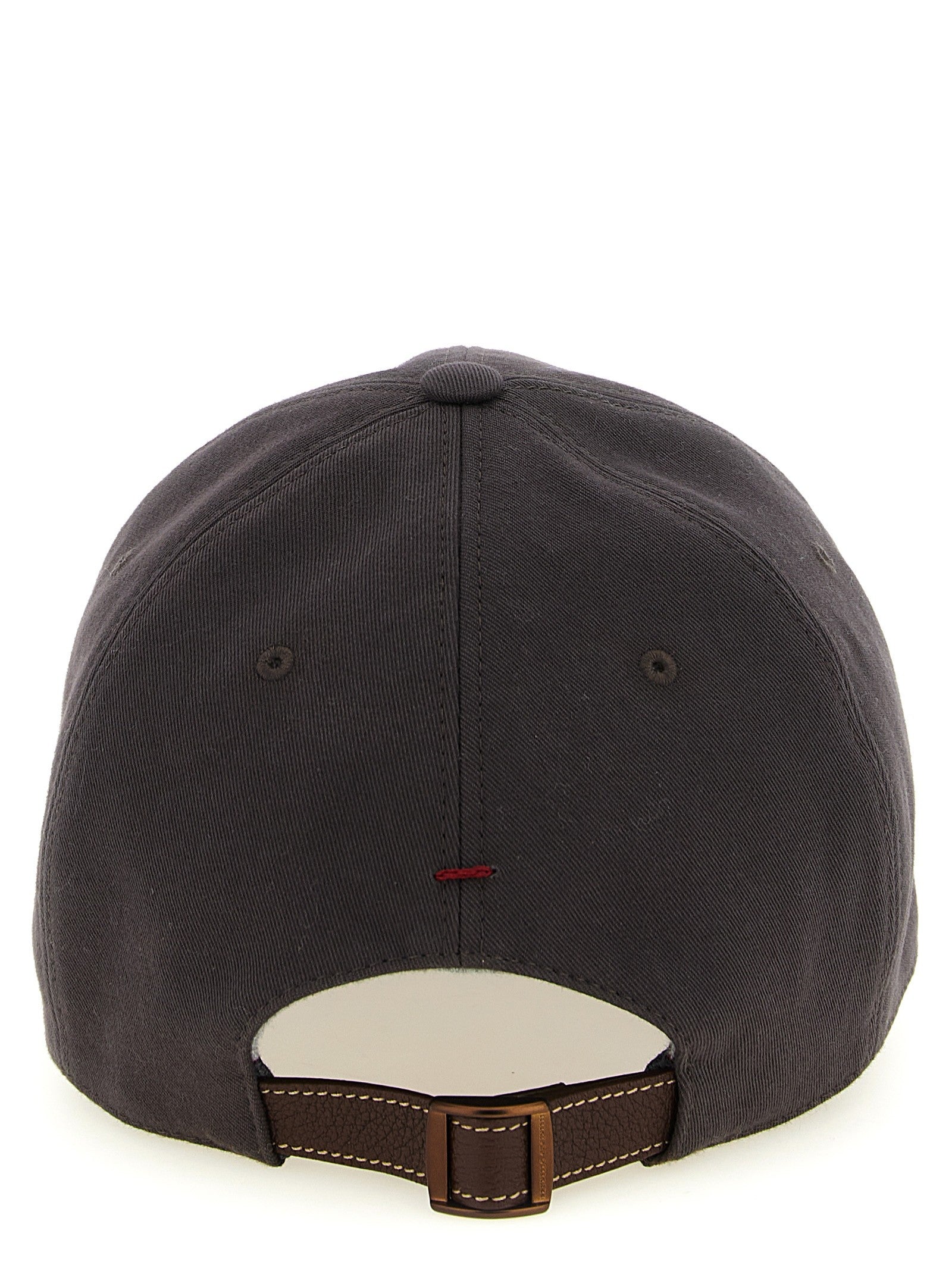 Brunello Cucinelli Embroidery Cap Brown