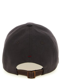 Brunello Cucinelli Embroidery Cap Brown