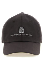 Brunello Cucinelli Embroidery Cap Brown