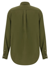 Polo Ralph Lauren Embroidery Cotton Shirt Green