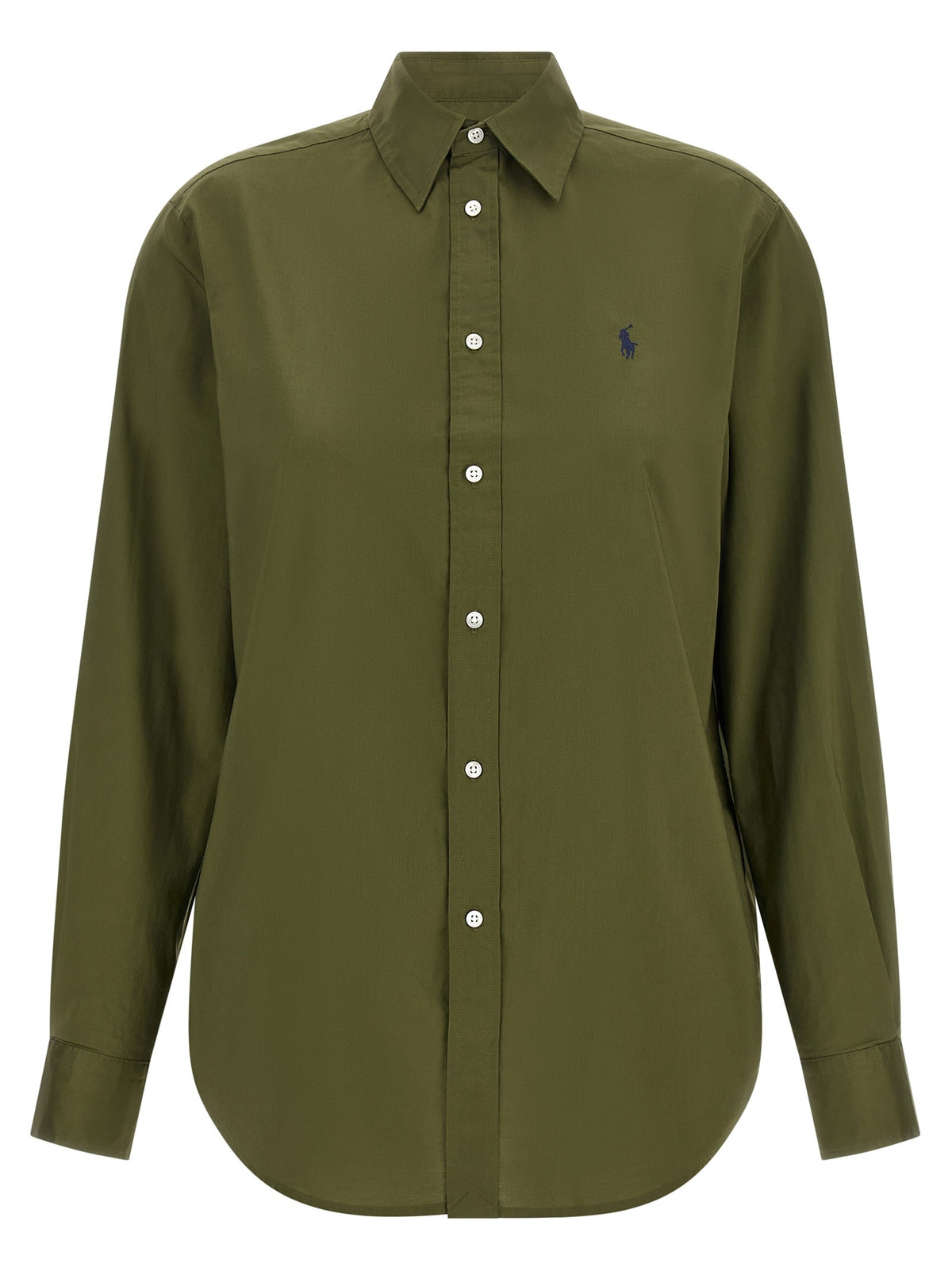 Polo Ralph Lauren Embroidery Cotton Shirt Green