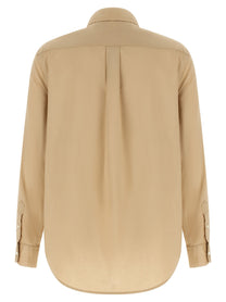 Polo Ralph Lauren Embroidery Cotton Shirt Beige