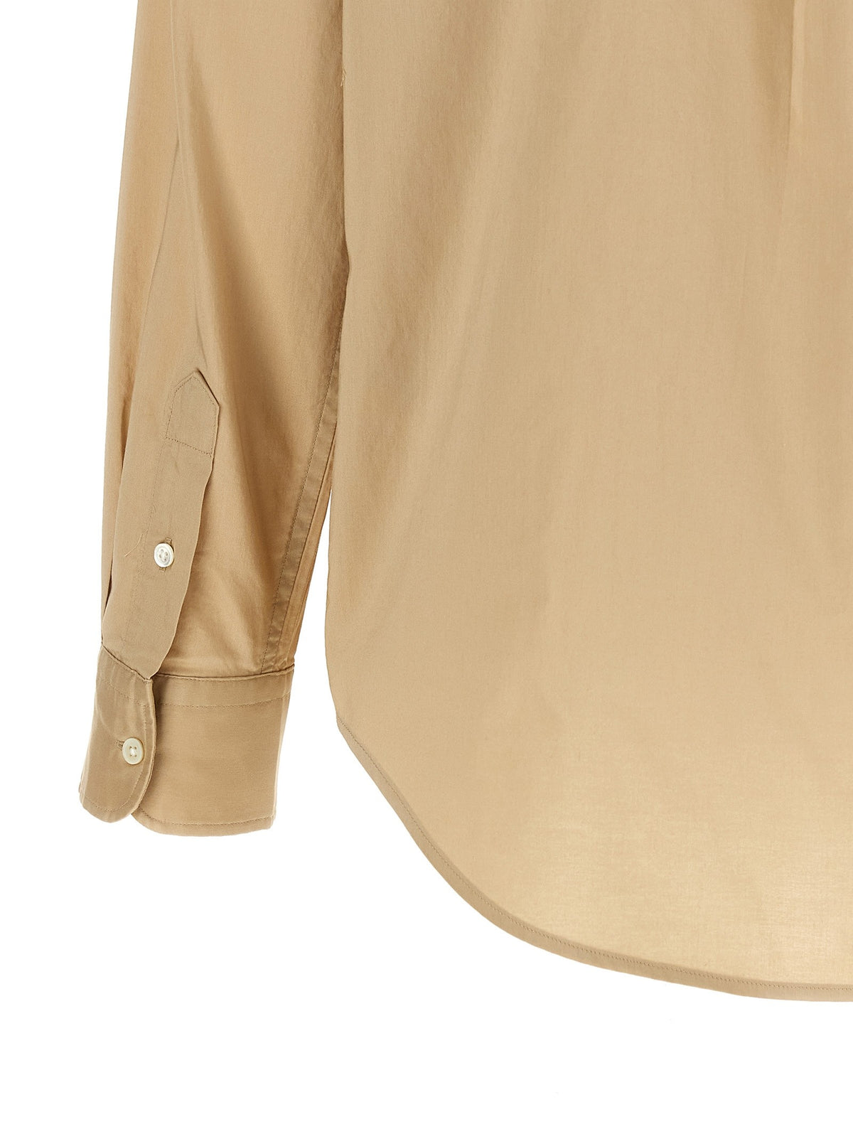 Polo Ralph Lauren Embroidery Cotton Shirt Beige
