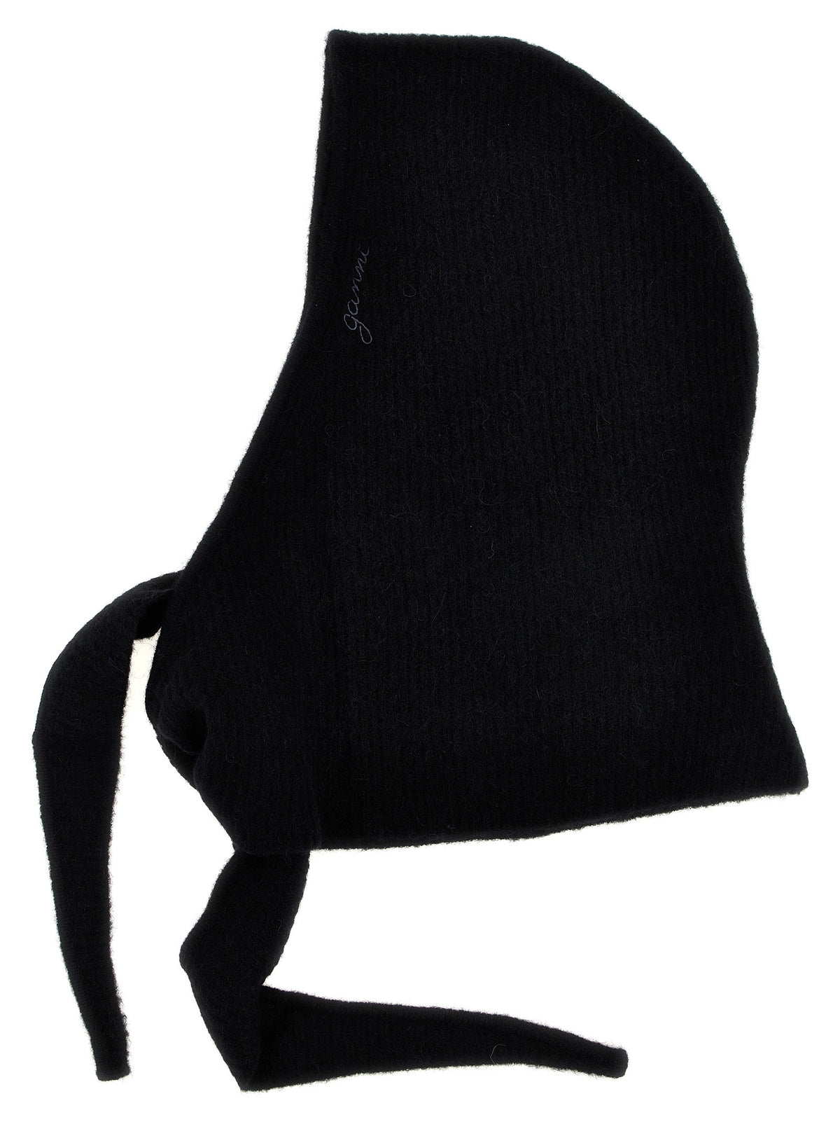 Ganni Embroidery Hood Black