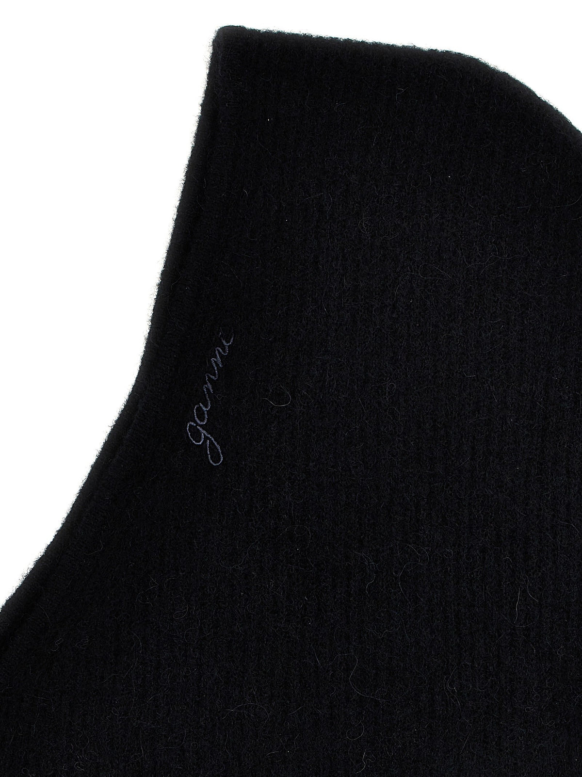 Ganni Embroidery Hood Black