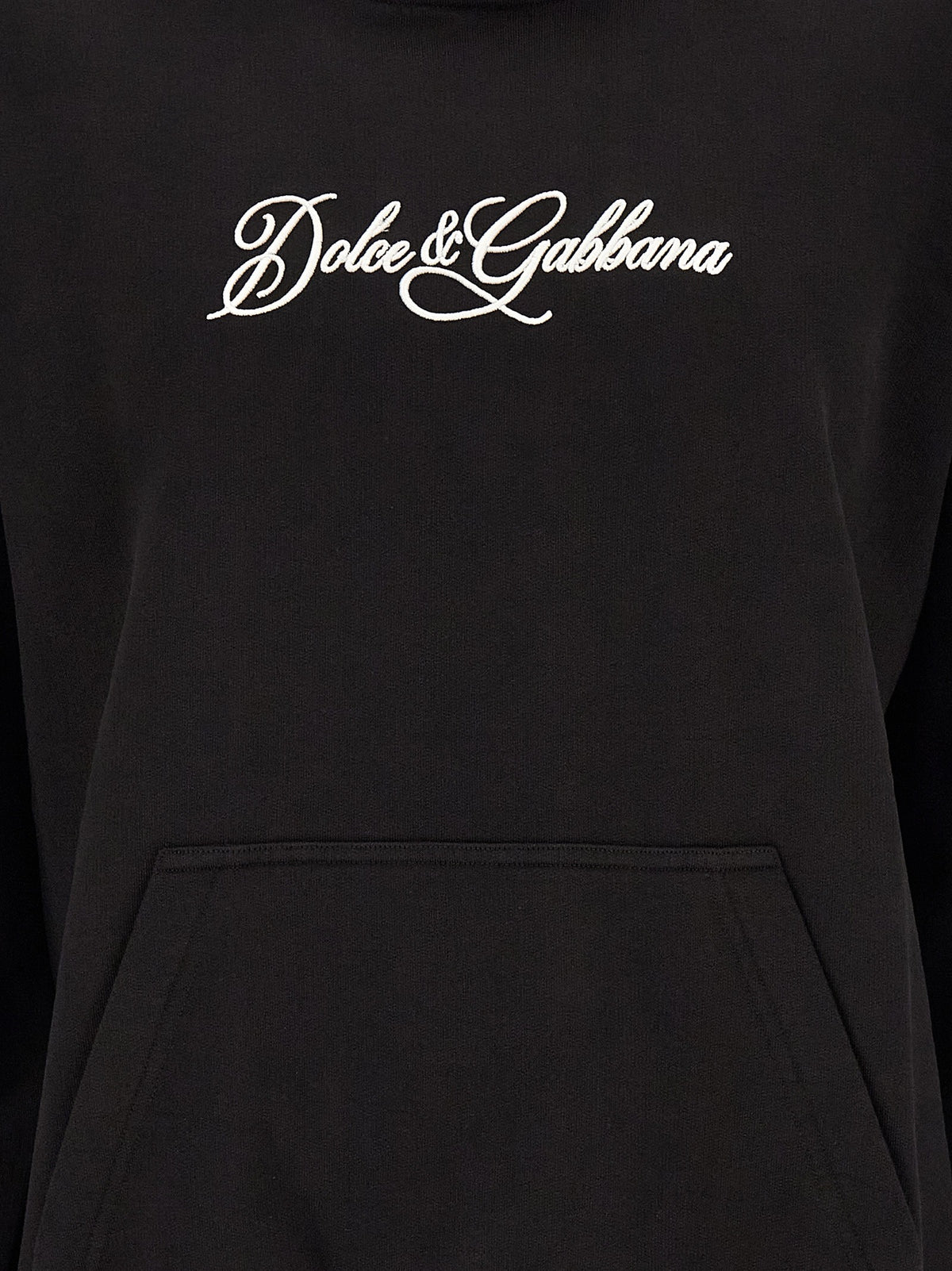 Dolce &amp; Gabbana Embroidery Hoodie Black