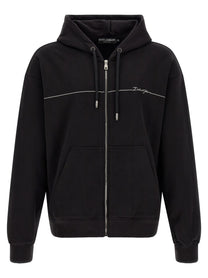 Dolce &amp; Gabbana Embroidery Hoodie Black