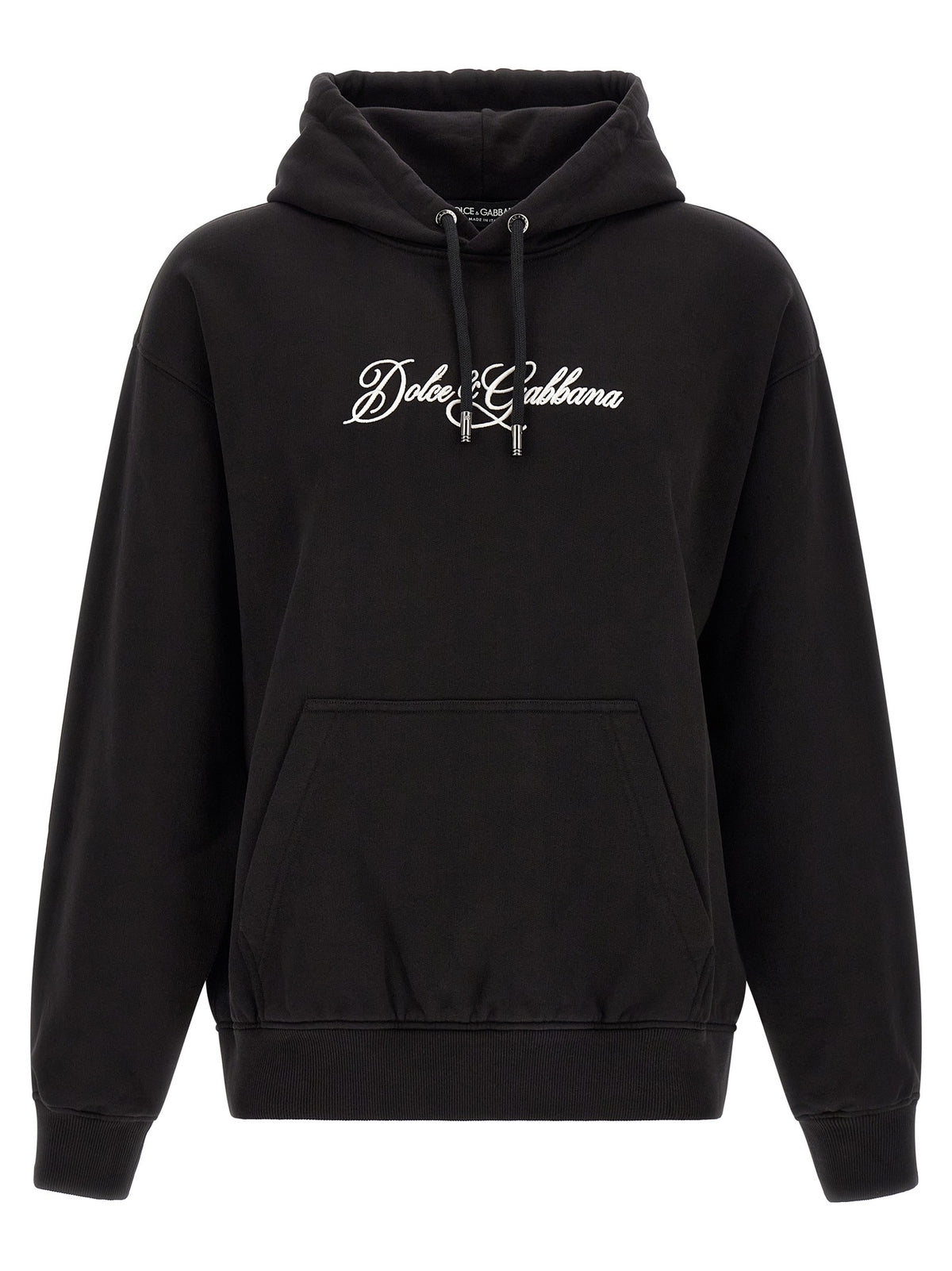Dolce &amp; Gabbana Embroidery Hoodie Black