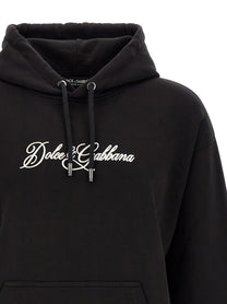Dolce &amp; Gabbana Embroidery Hoodie Black