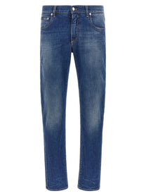 Dolce &amp; Gabbana Embroidery Jeans Blue