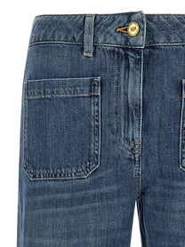 Elisabetta Franchi Embroidery Jeans Blue