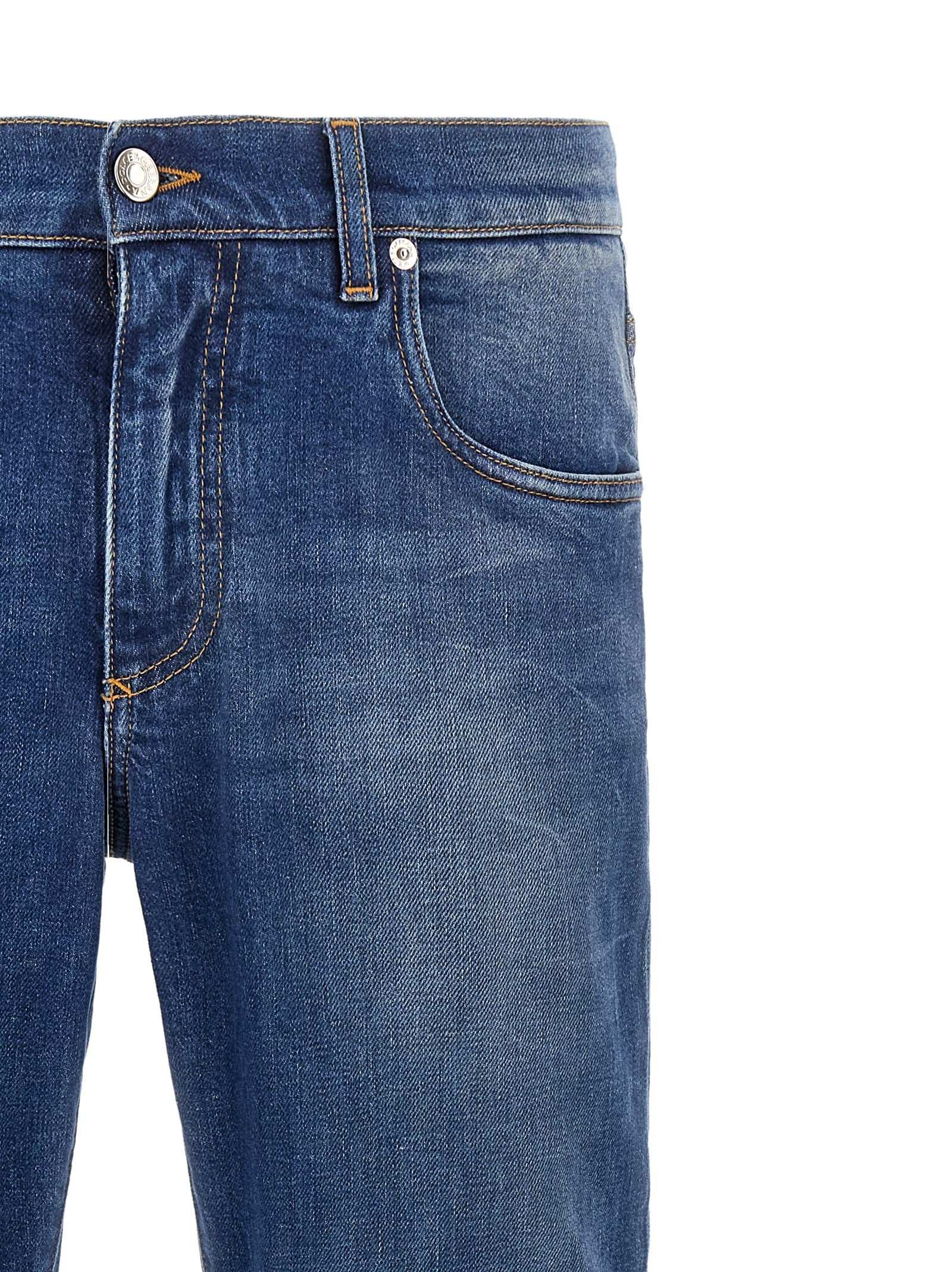 Dolce &amp; Gabbana Embroidery Jeans Blue