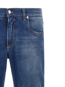 Dolce &amp; Gabbana Embroidery Jeans Blue