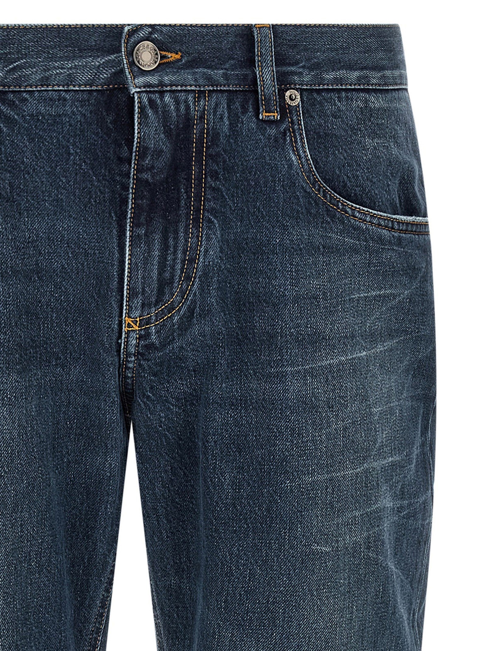 Dolce &amp; Gabbana Embroidery Jeans Blue